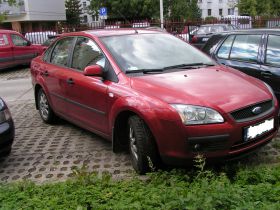 Ford Focus II sprzedam bordowy 29600 PLN cena do negocjacji nieuszkodzony benzyna 115 KM Kraków
