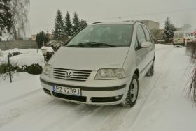 Volkswagen Sharan 1.9 l sprzedam srebrny 5-drzwiowy diesel 16500 PLN cena do negocjacji Kostrzyn