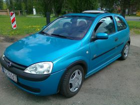 Opel Corsa C 1.2 l sprzedam niebieski od pierwszego właściciela 7500 PLN z małym przebiegiem benzyna Szczecin